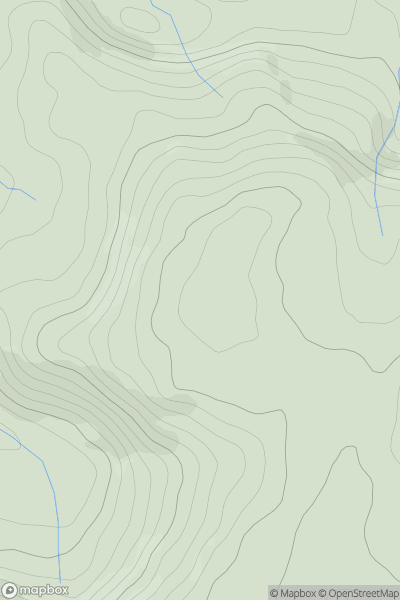 Thumbnail image for Trawsallt showing contour plot for surrounding peak
