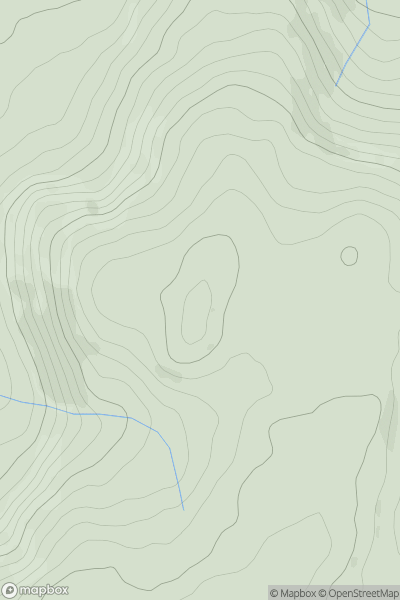 Thumbnail image for Bryn Dafydd showing contour plot for surrounding peak