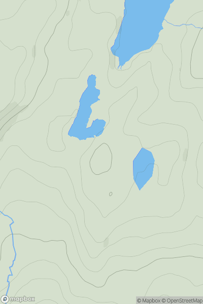 Thumbnail image for Carreg Naw Llyn (Esgair Garregnawllyn) showing contour plot for surrounding peak