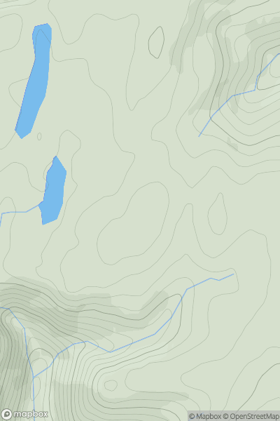 Thumbnail image for Cefn Chwarelmelyn showing contour plot for surrounding peak