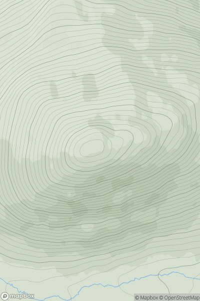 Thumbnail image for Ben Tee showing contour plot for surrounding peak