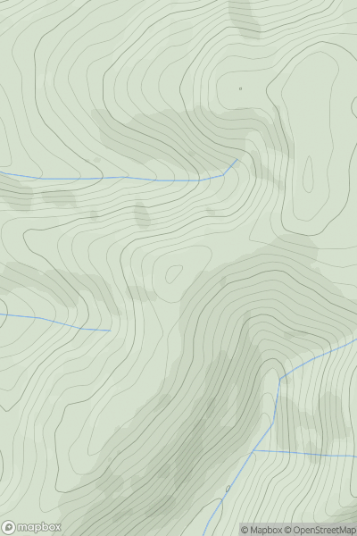 Thumbnail image for Y Glog SW Top showing contour plot for surrounding peak