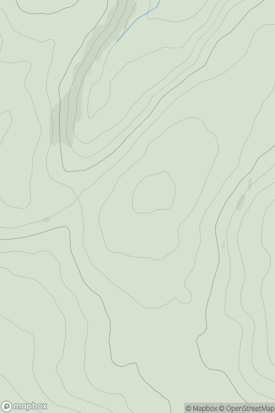 Thumbnail image for Clawdd Du Mawr showing contour plot for surrounding peak