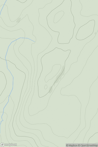 Thumbnail image for Esgair Ambor showing contour plot for surrounding peak