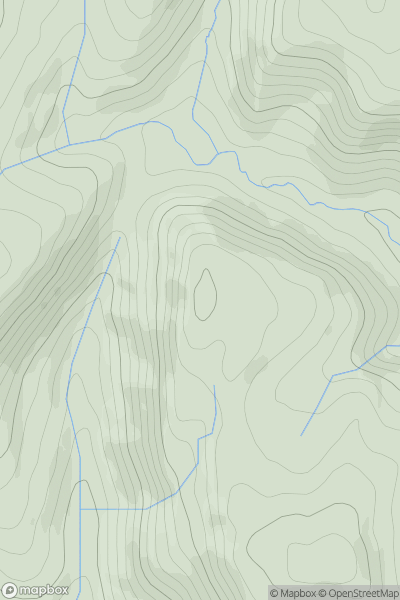 Thumbnail image for Cripiau North Top showing contour plot for surrounding peak