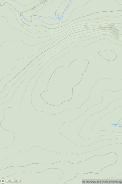Thumbnail image for Esgair Garthen showing contour plot for surrounding peak