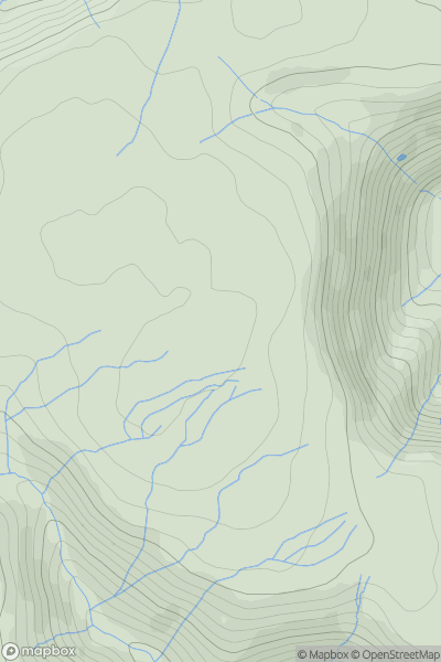 Thumbnail image for Cefn Uchaf showing contour plot for surrounding peak