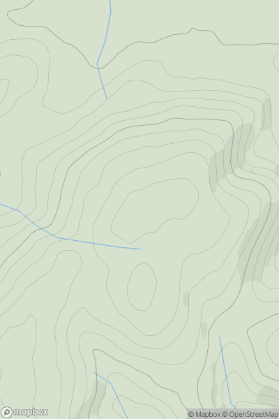 Thumbnail image for Allt Hafodymaidd (Pen Pannau-gleision) showing contour plot for surrounding peak