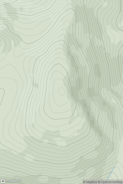 Thumbnail image for Meall na h-Eilde showing contour plot for surrounding peak