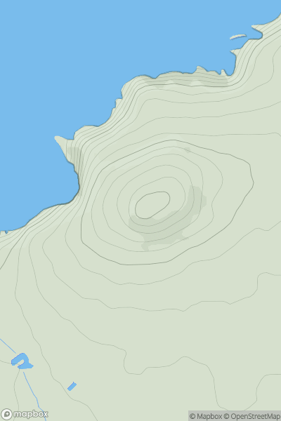 Thumbnail image for Penberry showing contour plot for surrounding peak