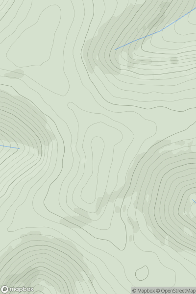 Thumbnail image for Crug Mawr showing contour plot for surrounding peak