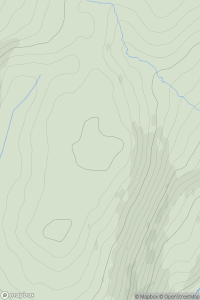 Thumbnail image for Carn Fadog showing contour plot for surrounding peak