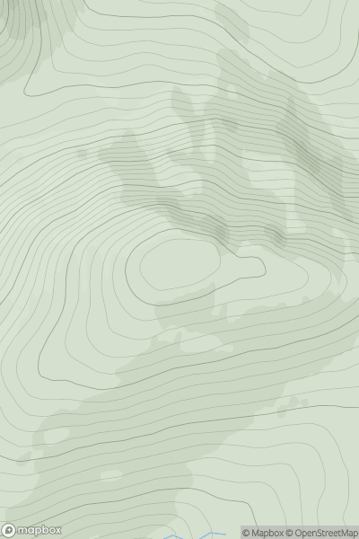 Thumbnail image for Meall Coire nan Saobhaidh showing contour plot for surrounding peak