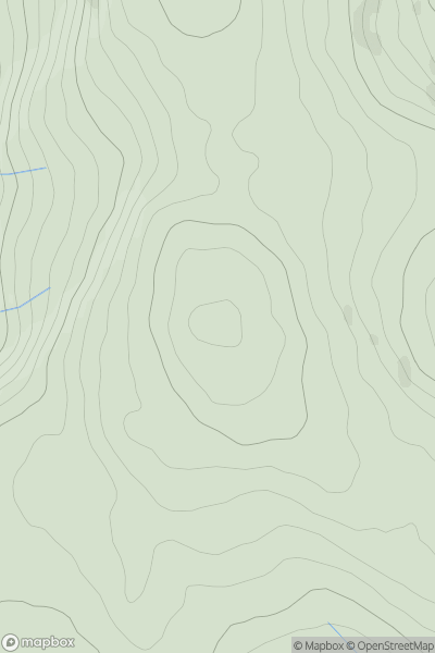 Thumbnail image for Pen Garnbugail showing contour plot for surrounding peak
