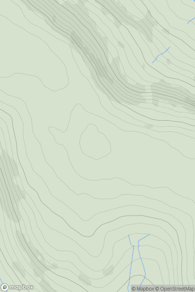 Thumbnail image for Cefn y Brithdir showing contour plot for surrounding peak