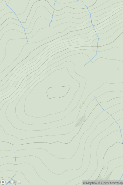 Thumbnail image for Rhiwiau showing contour plot for surrounding peak