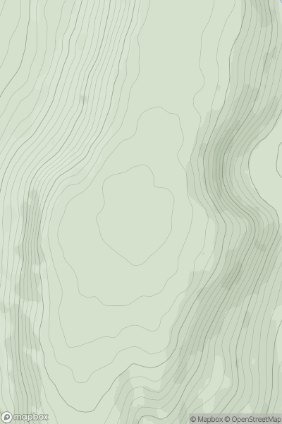 Thumbnail image for Mynydd James showing contour plot for surrounding peak