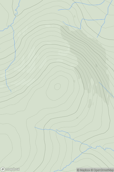 Thumbnail image for Hogdon Law showing contour plot for surrounding peak