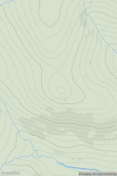 Thumbnail image for Great Standrop showing contour plot for surrounding peak