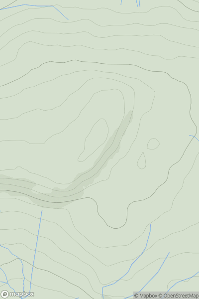 Thumbnail image for Ellis Crag showing contour plot for surrounding peak
