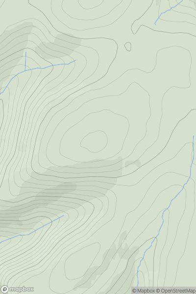 Thumbnail image for Saughy Hill showing contour plot for surrounding peak