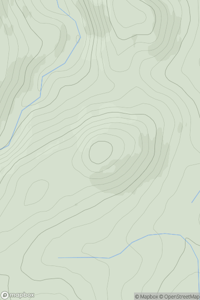 Thumbnail image for Old Fawdon Hill showing contour plot for surrounding peak
