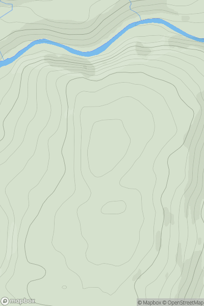 Thumbnail image for Calf Lee showing contour plot for surrounding peak