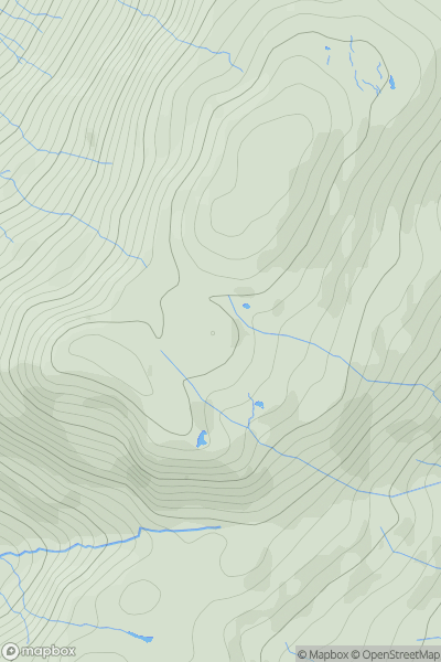 Thumbnail image for Hard Knott South Top showing contour plot for surrounding peak