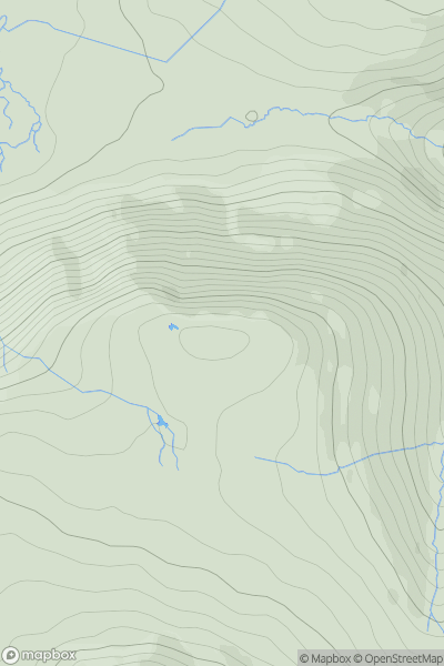 Thumbnail image for Gale Fell East Top showing contour plot for surrounding peak