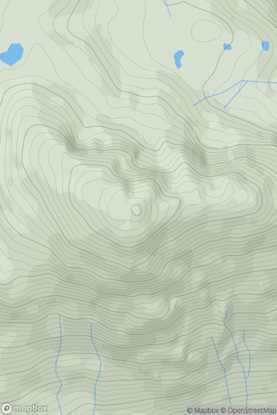 Thumbnail image for Ben Vane showing contour plot for surrounding peak