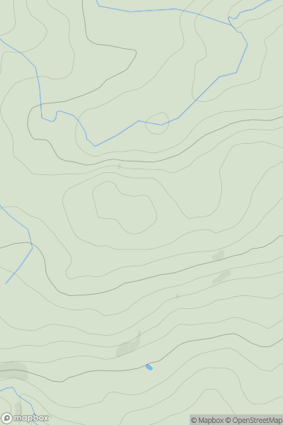 Thumbnail image for Helbeck Fell showing contour plot for surrounding peak