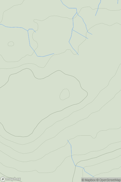 Thumbnail image for Cleasby Hill showing contour plot for surrounding peak