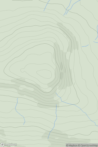 Thumbnail image for Calver Hill (Reeth Low Moor) showing contour plot for surrounding peak