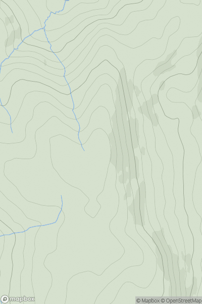 Thumbnail image for Burbage Edge showing contour plot for surrounding peak