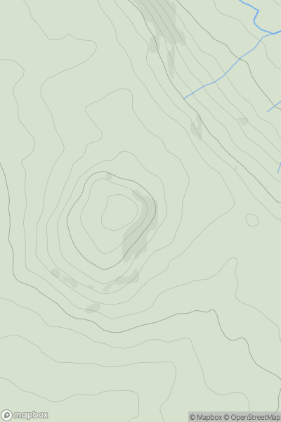 Thumbnail image for Sheen Hill showing contour plot for surrounding peak