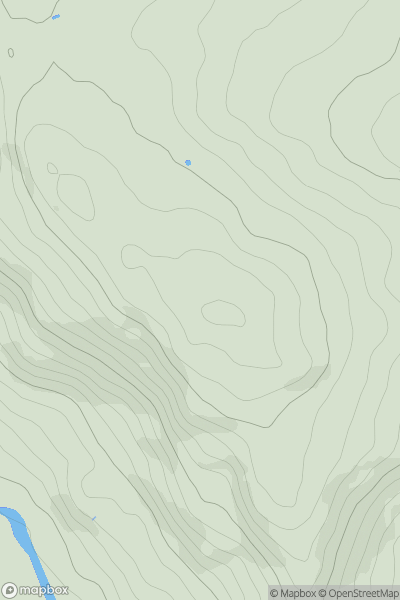 Thumbnail image for Bilberry Knoll showing contour plot for surrounding peak