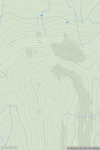 Thumbnail image for Cold Moor (Broughton Bank) showing contour plot for surrounding peak