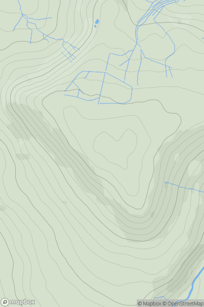 Thumbnail image for Easby Moor showing contour plot for surrounding peak