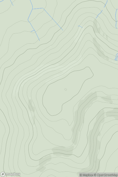 Thumbnail image for Far Hill Top showing contour plot for surrounding peak