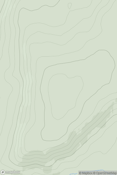 Thumbnail image for Airy Hill showing contour plot for surrounding peak