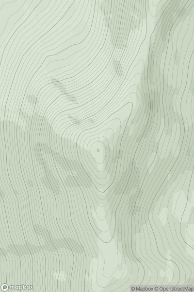Thumbnail image for Gulvain South Top showing contour plot for surrounding peak