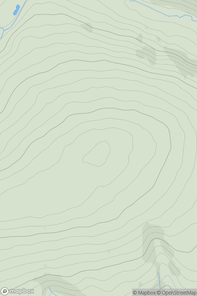 Thumbnail image for Harley's Mountain showing contour plot for surrounding peak
