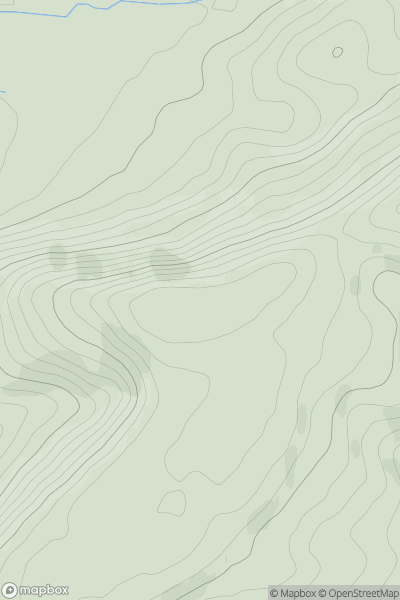 Thumbnail image for Croft Ambrey (Yatton Hill) showing contour plot for surrounding peak