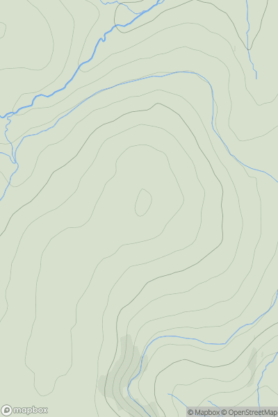 Thumbnail image for Sittaford Tor showing contour plot for surrounding peak