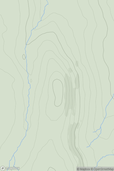 Thumbnail image for East Mill Tor showing contour plot for surrounding peak