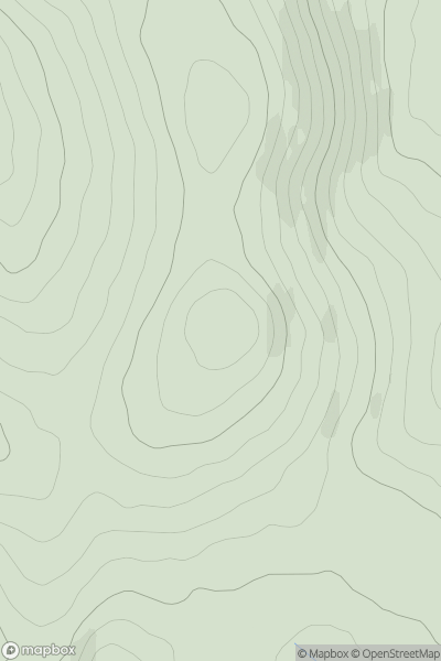 Thumbnail image for Corndon Tor (Corndon Down) showing contour plot for surrounding peak