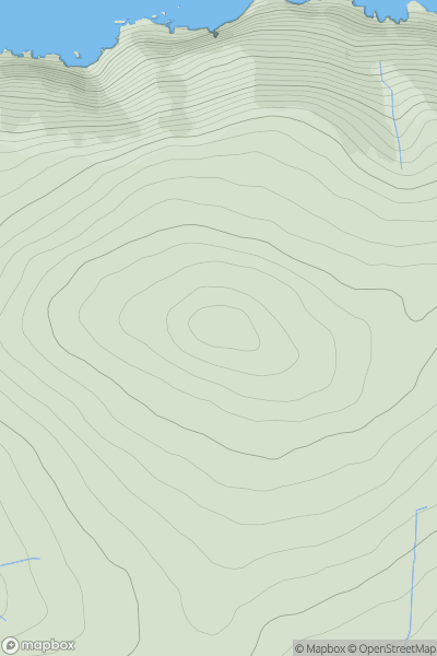 Thumbnail image for Holdstone Hill (Holdstone Down) showing contour plot for surrounding peak