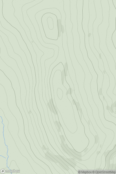 Thumbnail image for Horner Hill showing contour plot for surrounding peak