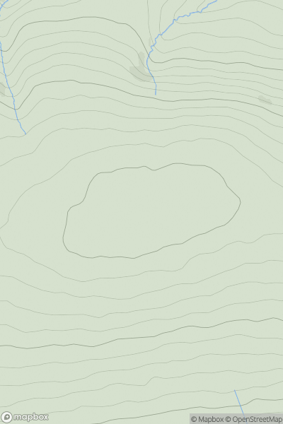 Thumbnail image for Great Rowbarrow showing contour plot for surrounding peak