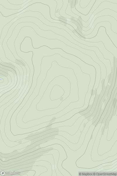 Thumbnail image for Kings Wood Hill (Chidgley Hill) showing contour plot for surrounding peak